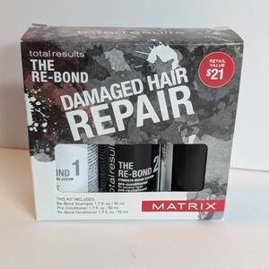 Matrix Re-Bond Damaged Hair Repair Kit Shampoo Conditioner Pre-Conditioner 1.7oz
